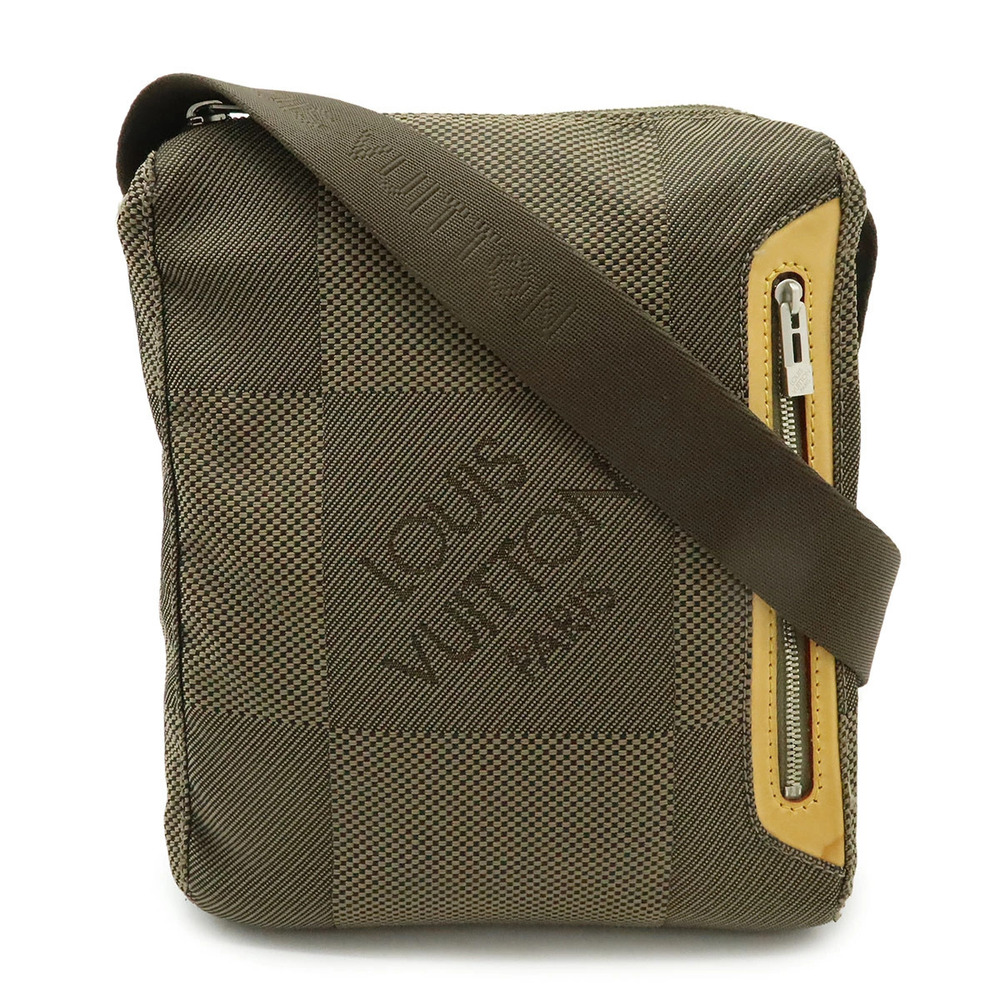 LOUIS VUITTON Damier Geant Citadin Shoulder Bag Canvas Khaki Green
